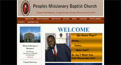 Desktop Screenshot of peoplesmissionarybaptistchurch.org